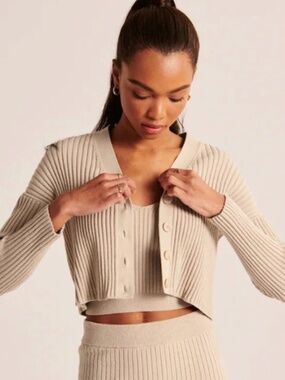 Abercrombie Elevated Knit Tube Cami Set